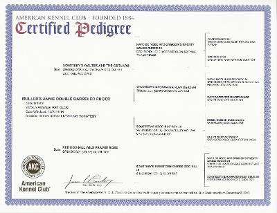 Certified Pedigree